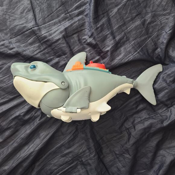 Large 16 1/2" Imaginex Mega Bite Shark Action Figures 2019 Mattel - Picture 3 of 5